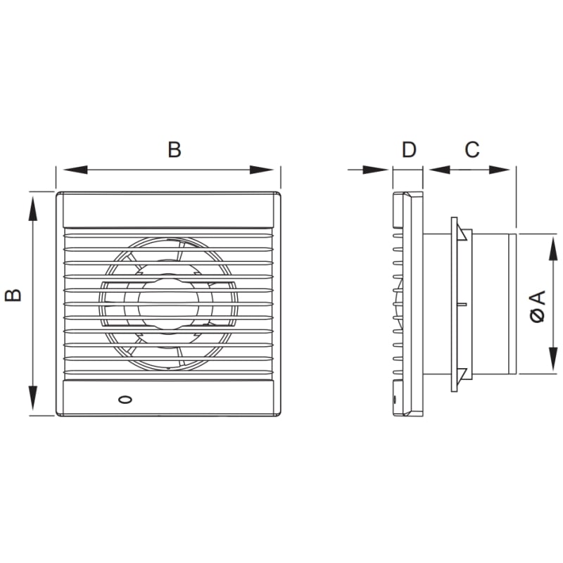 Mexen EXS Ventilator de baie 120, comutator cu șnur, alb - W9604-125K-00