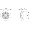 Mexen WXR 100 fürdőszobai ventilátor, fehér - W9605-100-00