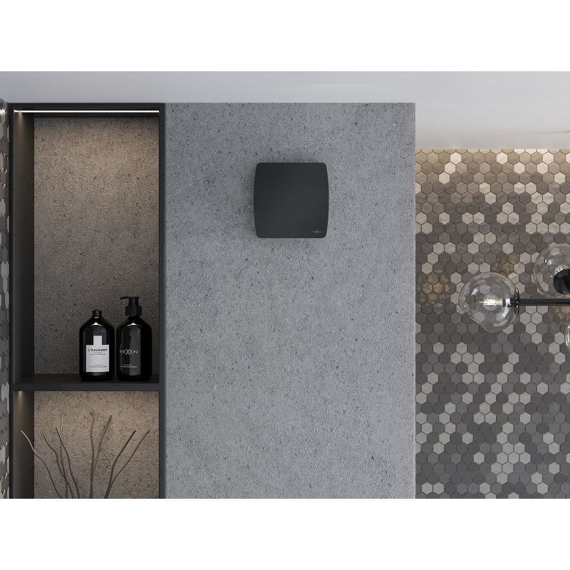 Mexen AXS 100 fürdőszobai ventilátor páratartalom-érzékelővel, fekete - W9601-100H-70
