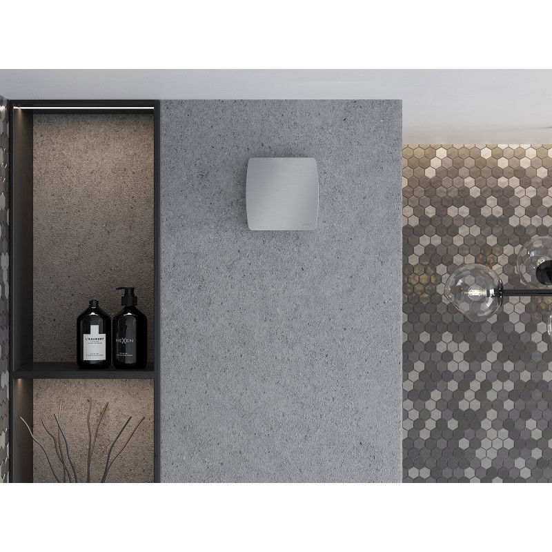 Mexen AXS 100 fürdőszobai ventilátor páratartalom-érzékelővel, ezüst - W9601-100H-11