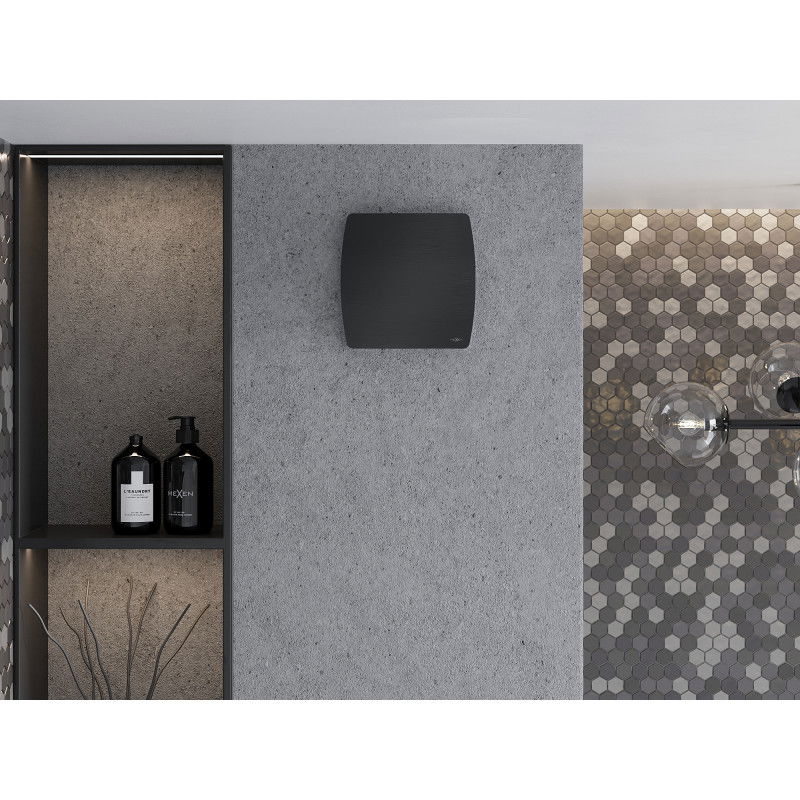 Mexen AXS 150 fürdőszobai ventilátor páratartalom-érzékelővel, fekete - W9601-150H-70