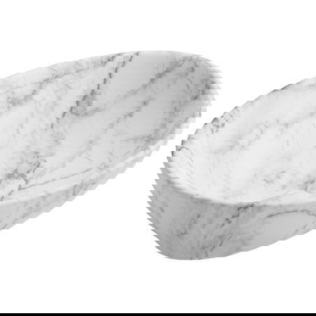 Mexen Elza 40 x 33 cm-es táblára szerelhető mosdó, fehér kő - 21014094