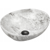 Mexen Elza lavoar pe blat 40 x 33 cm, piatră gri - 21014093