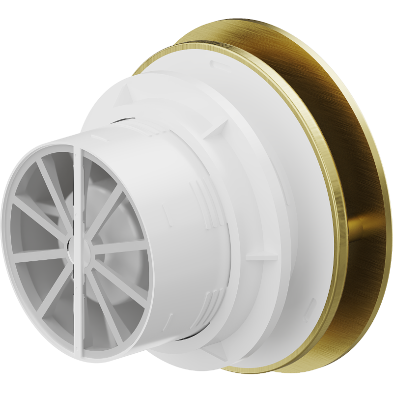 Mexen AXR 100 fürdőszobai ventilátor páratartalom érzékelővel, arany - W9602-100H-50