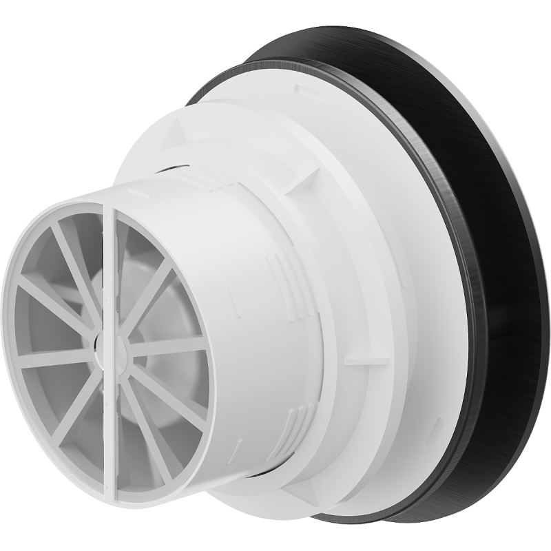 Mexen AXR 100 fürdőszobai ventilátor páratartalom-érzékelővel, fekete - W9602-100H-70