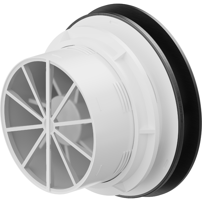 Mexen AXR 150 fürdőszobai ventilátor páratartalom érzékelővel, fekete - W9602-150H-70