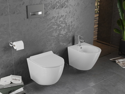 Mexen Lena vas wc fără margini cu capac cu închidere lentă slim, duroplast, alb lucios - 30224000