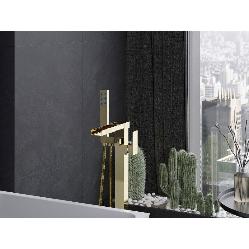 Mexen Algar baterie de cadă independentă, aurie - 75733-50