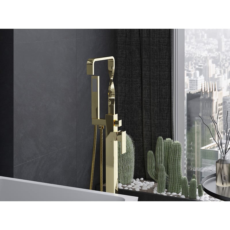 Mexen Avila baterie de cadă independentă, aurie - 75833-50