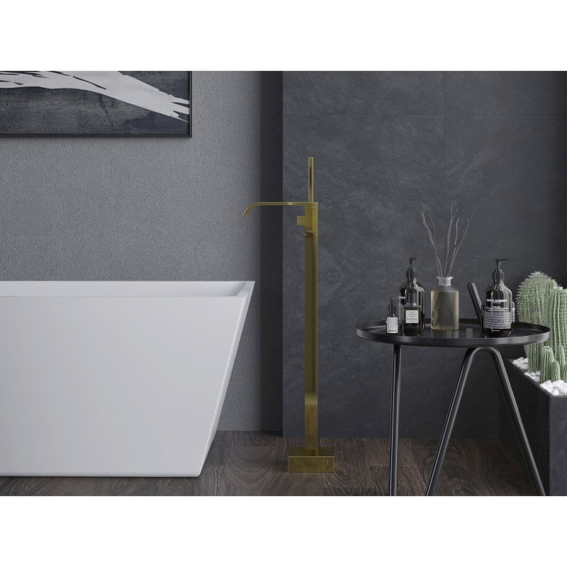 Mexen Lava baterie de baie independentă, aurie - 752433-50