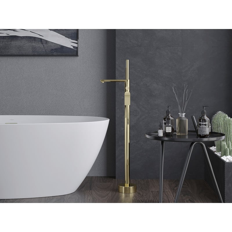 Mexen Leda baterie de baie independentă, aurie - 75633-50