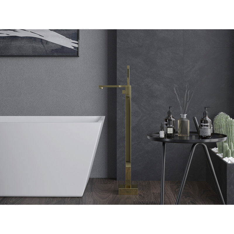 Mexen Urano baterie de baie independentă, aurie - 75233-50