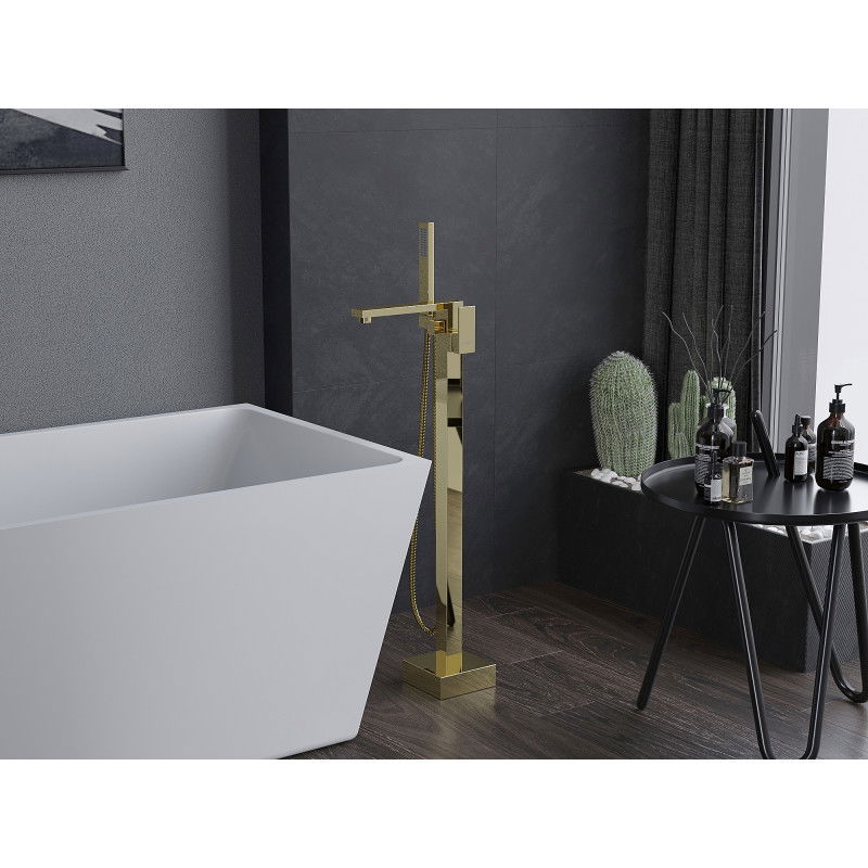 Mexen Urano baterie de baie independentă, aurie - 75233-50