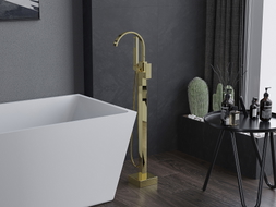 Mexen Veda baterie de baie independentă, aurie - 75433-50