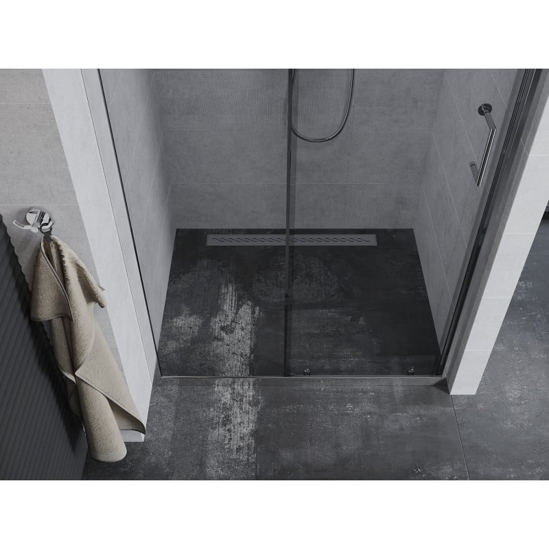 Mexen Apia tolóajtós zuhanyajtó 105 cm, átlátszó, króm - 845-105-000-01-00