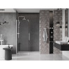 Mexen Velar uși de duș glisante 140 cm, transparent, alb - 871-140-000-01-20