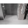 Mexen Velar tolóajtós zuhanyajtó 150 cm, átlátszó, fehér - 871-150-000-01-20