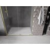 Mexen Velar uși de duș glisante 140 cm, transparente, aurii periate - 871-140-000-01-55