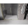 Mexen Velar uși de duș glisante 140 cm, transparente, aurii periate - 871-140-000-01-55