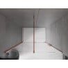 Mexen Velar ușă de duș culisantă 150 cm, transparent, Roz-auriu - 871-150-000-01-60