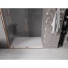 Mexen Velar ușă de duș culisantă 130 cm, transparent, Cupru cu aspect periat - 871-130-000-01-65