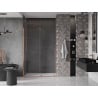 Mexen Velar ușă de duș culisantă 130 cm, transparent, Cupru cu aspect periat - 871-130-000-01-65
