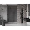 Mexen Velar ușă de duș culisantă 130 cm, transparent, gun gray cu aspect periat - 871-130-000-01-66