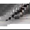 Mexen Velar ușă de duș culisantă 140 cm, transparent, gun gray cu aspect periat - 871-140-000-01-66