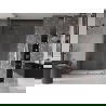 Mexen Velar tolható zuhanyajtó 140 cm, Átlátszó, szálcsiszolt gun gray - 871-140-000-01-66