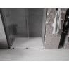 Mexen Velar ușă de duș culisantă 160 cm, transparent, neagră - 871-160-000-01-70