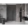 Mexen Velar ușă de duș culisantă 160 cm, transparent, neagră - 871-160-000-01-70