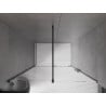 Mexen Velar ușă de duș culisantă 160 cm, transparent, neagră - 871-160-000-01-70