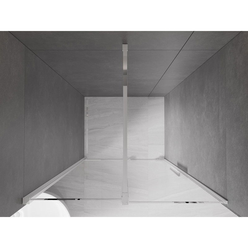 Mexen Velar uși de duș glisante 120 cm, transparent, crom - 871-120-000-01-01