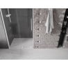 Mexen Velar tolható zuhanyajtó 90 cm, Átlátszó, Fehér - 871-090-000-01-20