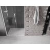 Mexen Velar tolható zuhanyajtó 90 cm, Átlátszó, Fehér - 871-090-000-01-20