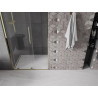 Mexen Velar uși de duș glisante 110 cm, transparente, aurii - 871-110-000-01-50