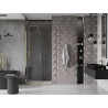 Mexen Velar uși de duș glisante 110 cm, transparente, aurii - 871-110-000-01-50