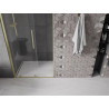 Mexen Velar uși de duș glisante 90 cm, transparente, aurii periate - 871-090-000-01-55