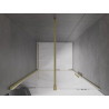 Mexen Velar uși de duș glisante 90 cm, transparente, auriu periat - 871-090-000-01-55