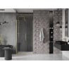 Mexen Velar uși de duș glisante 110 cm, transparent, auriu periat - 871-110-000-01-55