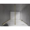 Mexen Velar uși de duș glisante 110 cm, transparent, auriu periat - 871-110-000-01-55