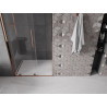 Mexen Velar ușă de duș glisantă 110 cm, transparent, aur roz - 871-110-000-01-60