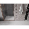 Mexen Velar ușă de duș culisantă 90 cm, transparent, Cupru cu aspect periat - 871-090-000-01-65