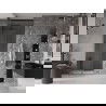 Mexen Velar ușă de duș culisantă 120 cm, transparent, gun gray cu aspect periat - 871-120-000-01-66