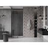 Mexen Velar uși de duș glisante 120 cm, transparent, negre - 871-120-000-01-70