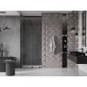 Mexen Velar uși de duș glisante 120 cm, transparent, negre - 871-120-000-01-70