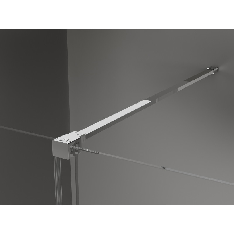 Mexen Velar tolóajtós zuhanyajtó 140 cm, átlátszó, króm - 871-140-000-01-01