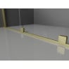 Mexen Velar uși de duș glisante 160 cm, transparent, aurii periate - 871-160-000-01-55