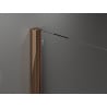 Mexen Velar tolható zuhanyajtó 120 cm, Átlátszó, Rózsaszín-arany - 871-120-000-01-60