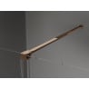 Mexen Velar tolható zuhanyajtó 120 cm, Átlátszó, Rózsaszín-arany - 871-120-000-01-60